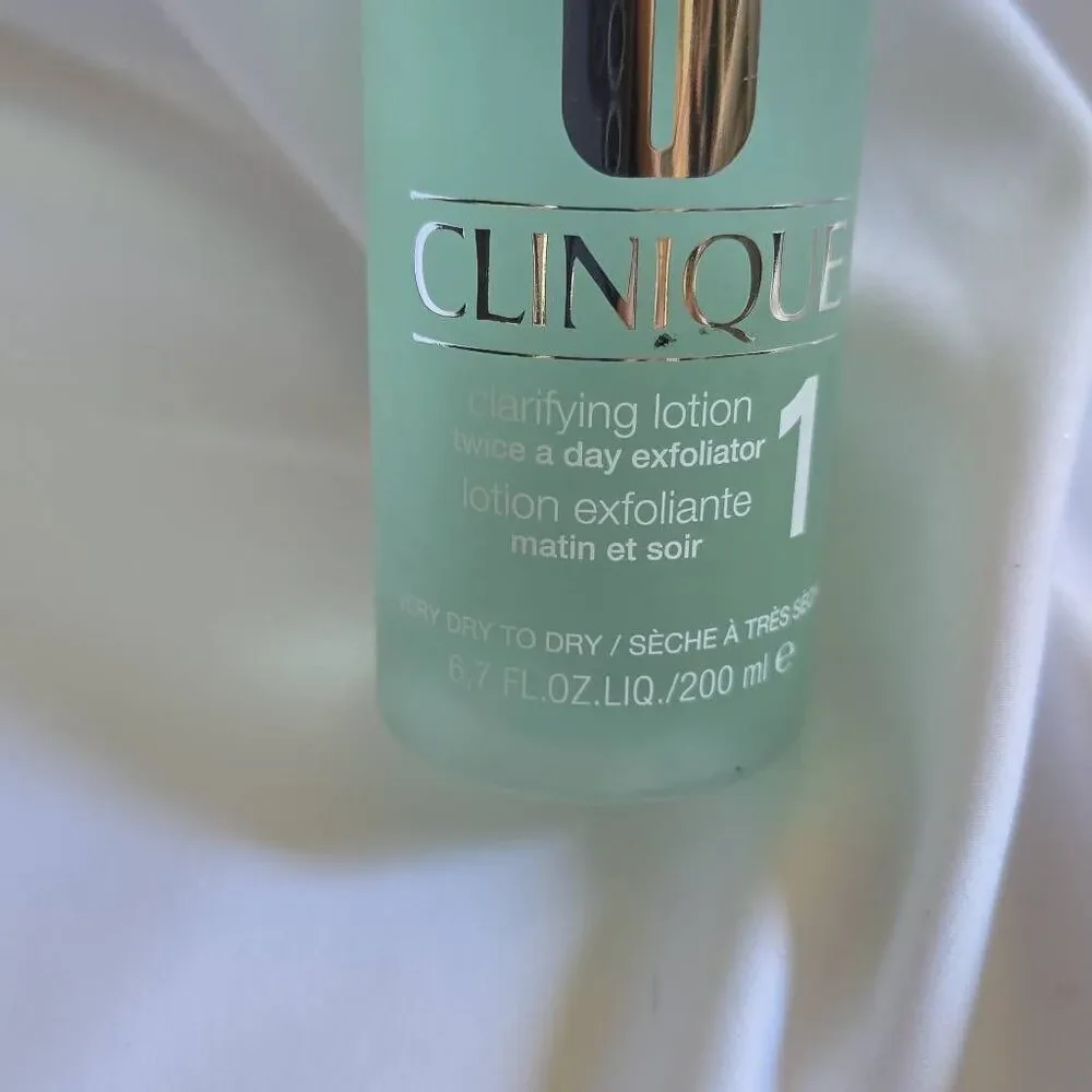 Clinique Clarifying Lotion Toner  1 For Dry/Very Dry Skin type  6.7 oz, New